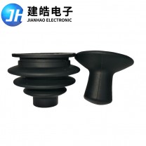廠家定制工業(yè)儀器硅膠搖桿保護套 黑色環(huán)保柔軟硅膠保護套